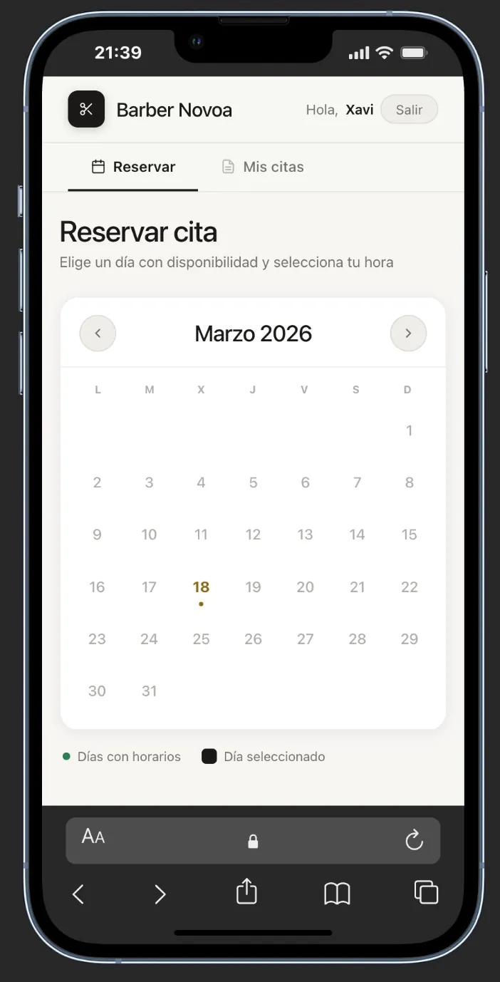 Peluqueria App Movil