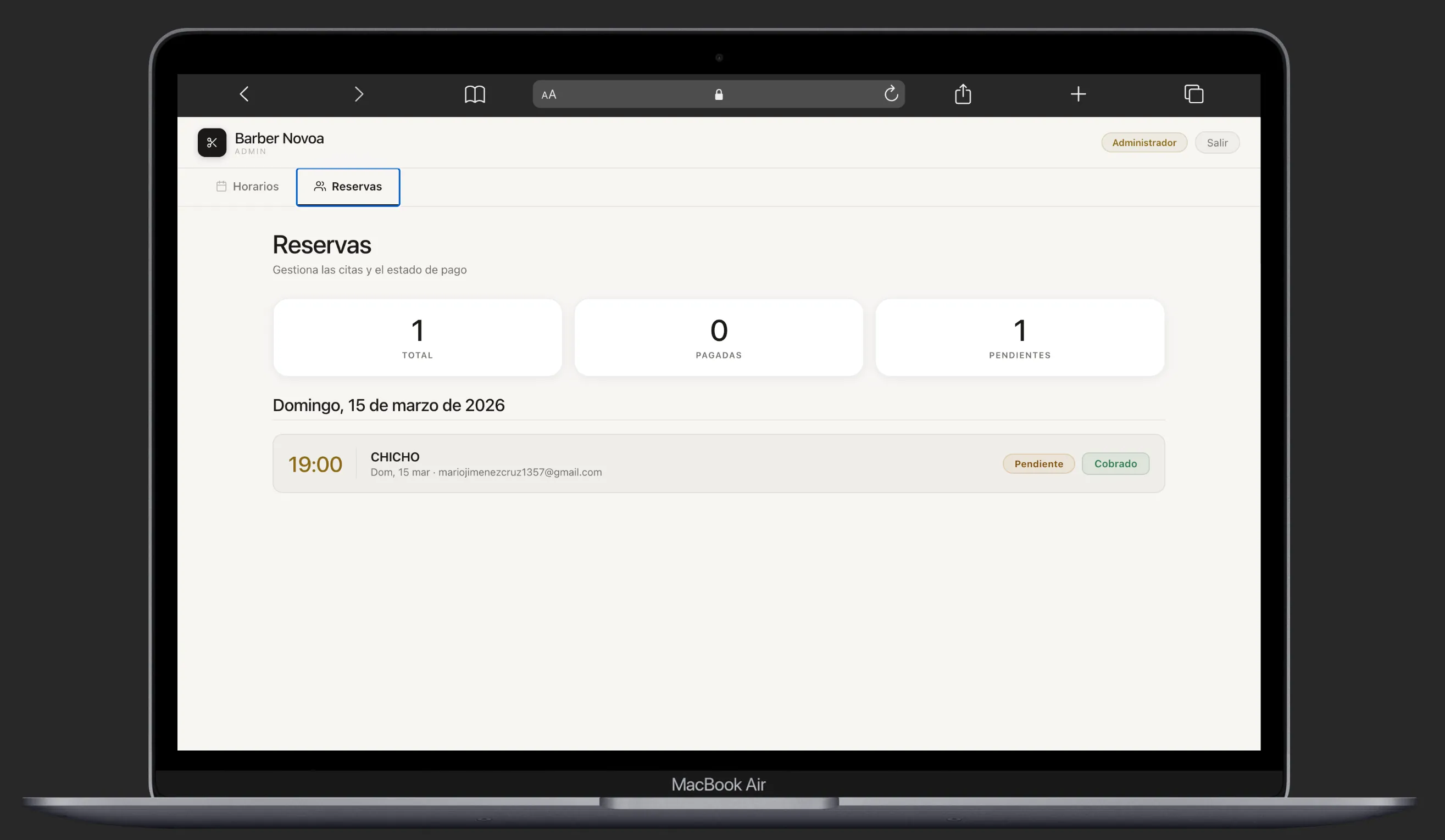 Peluqueria Web App